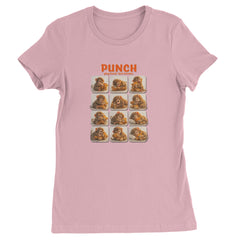 Punch Play Hard Love Harder Womens T-shirt Light Pink