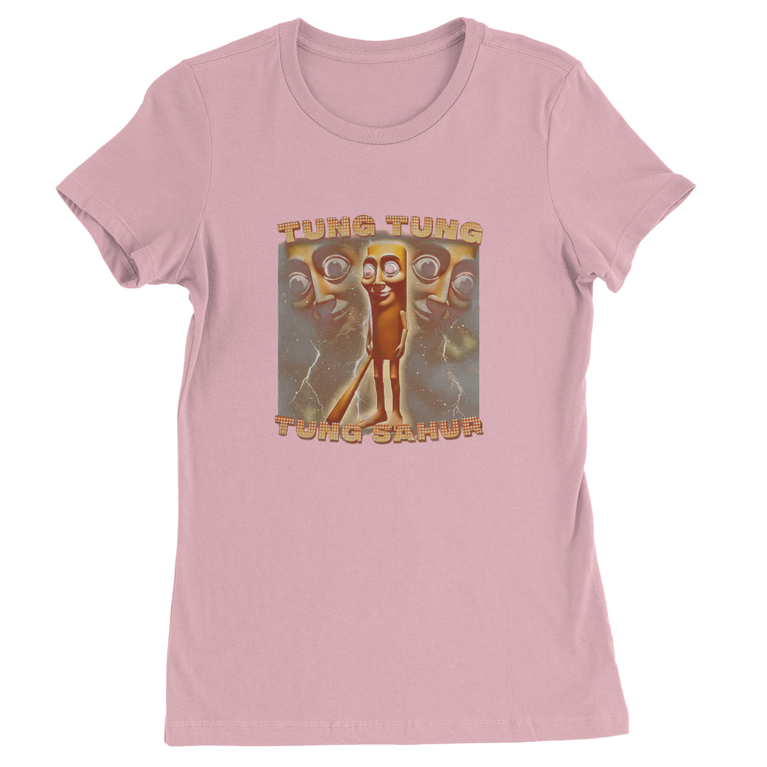 Tung Tung Tung Sahur Enforcer Womens T-shirt Light Pink