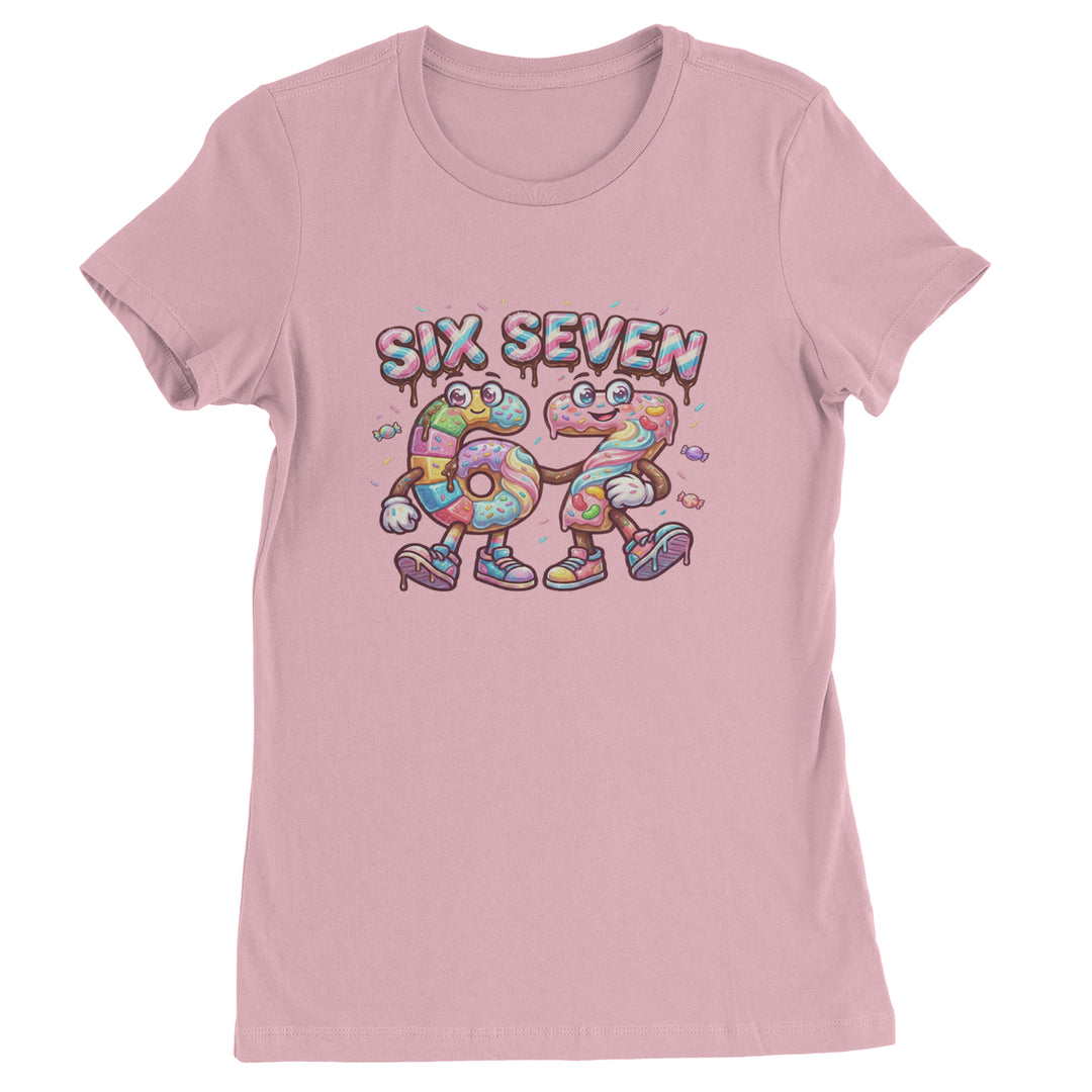 67 Candy Swirl Meme Womens T-shirt Light Pink