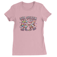 67 Candy Swirl Meme Womens T-shirt Light Pink