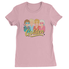 Stay Golden Girls Retro Womens T-shirt Light Pink