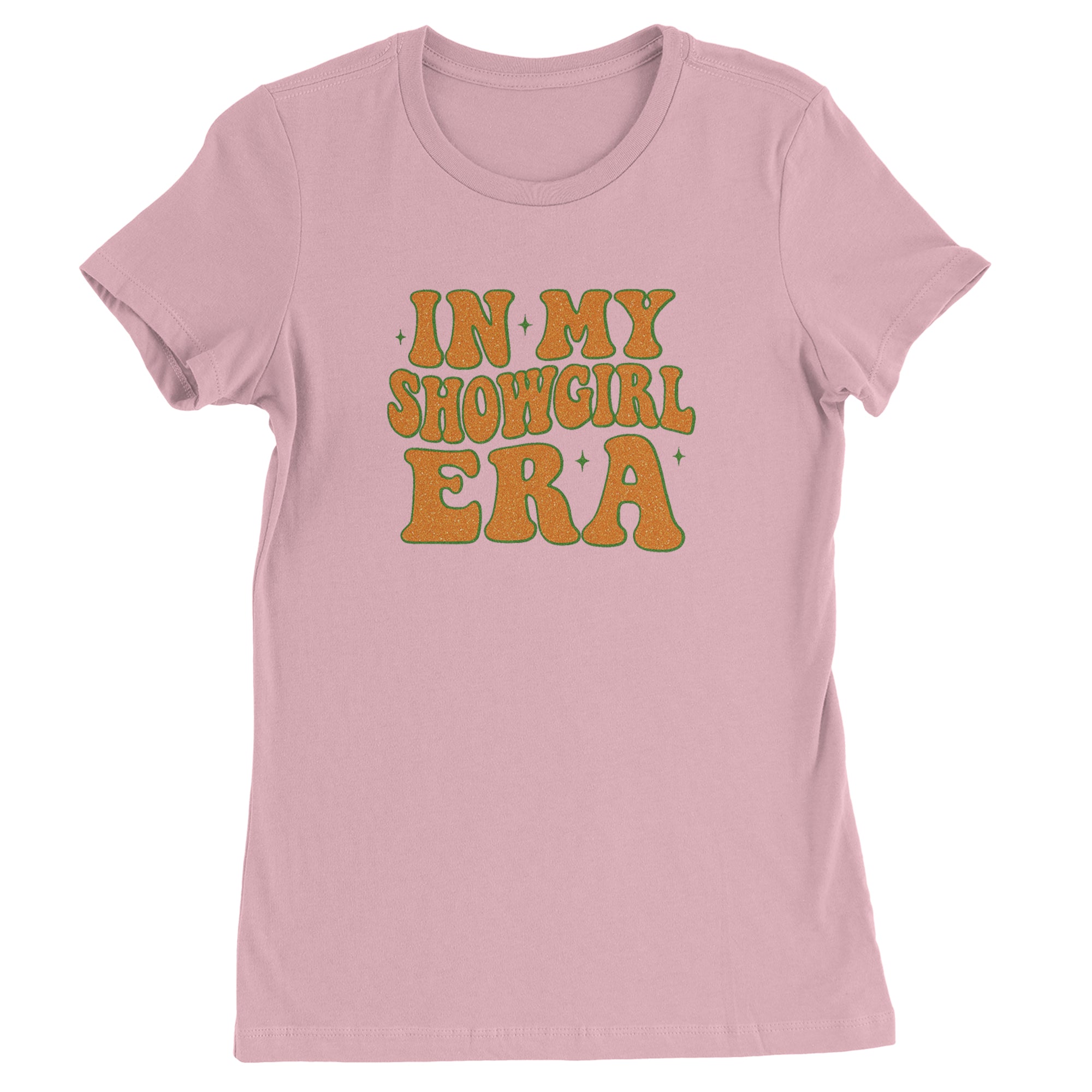 In My Showgirl Era Retro Womens T-shirt Light Pink