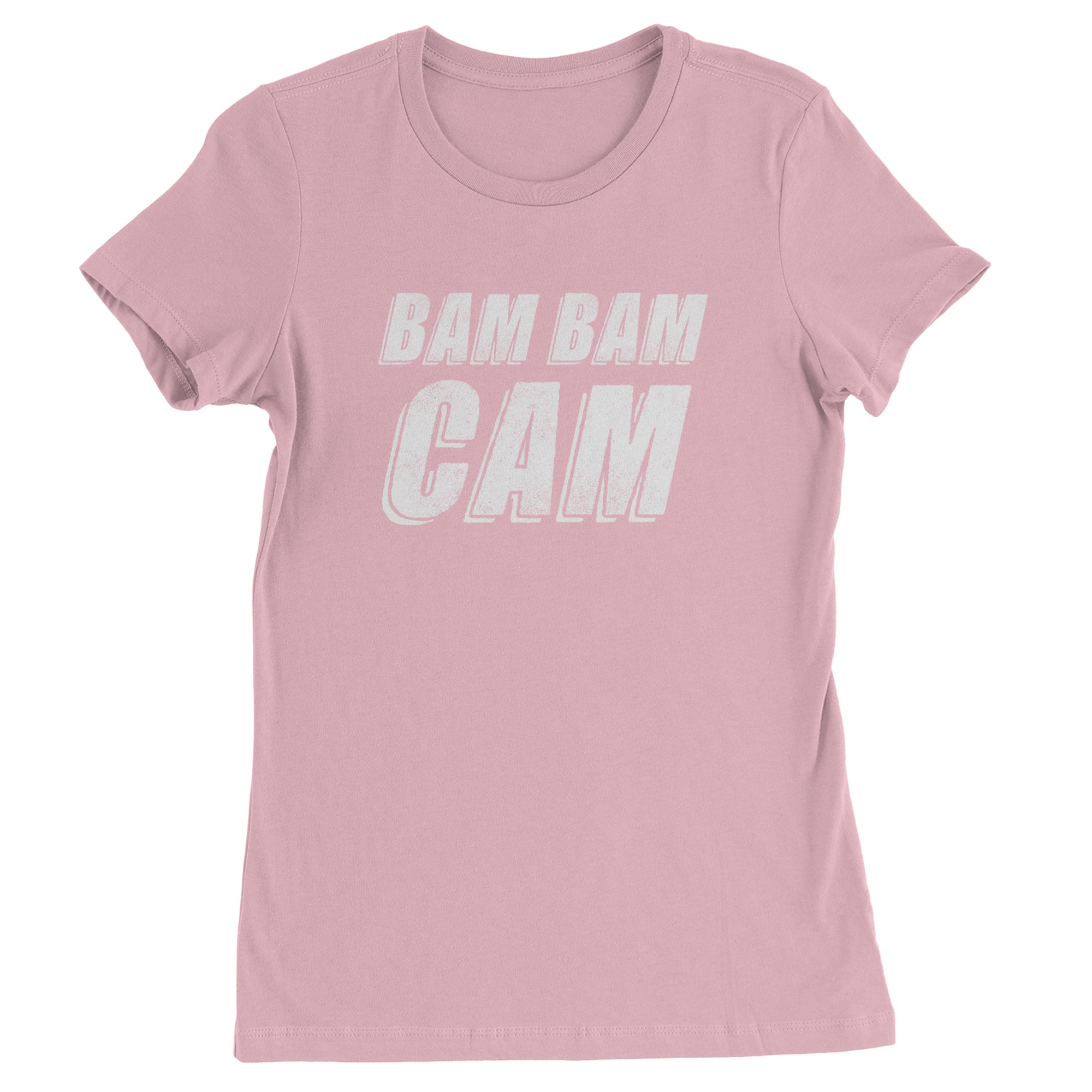 Bam Bam Cam Womens T-shirt Light Pink