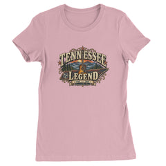 Tennessee Legend Country Music Dolly Womens T-shirt Light Pink