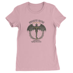 Fourth Wing Dragon Rider Vintage Basgiath War College Womens T-shirt Light Pink