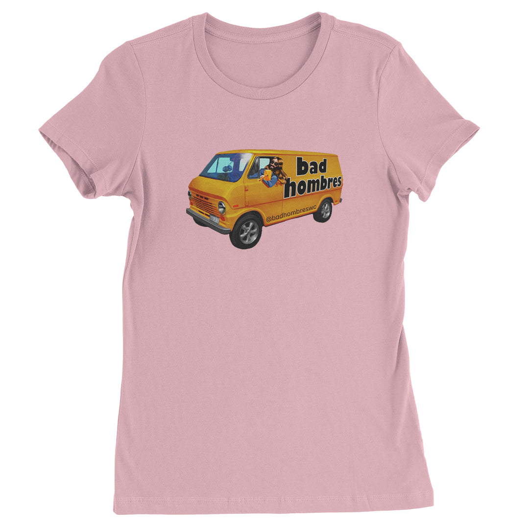 Bad Hombres Van West Chester Band Womens T-shirt Light Pink