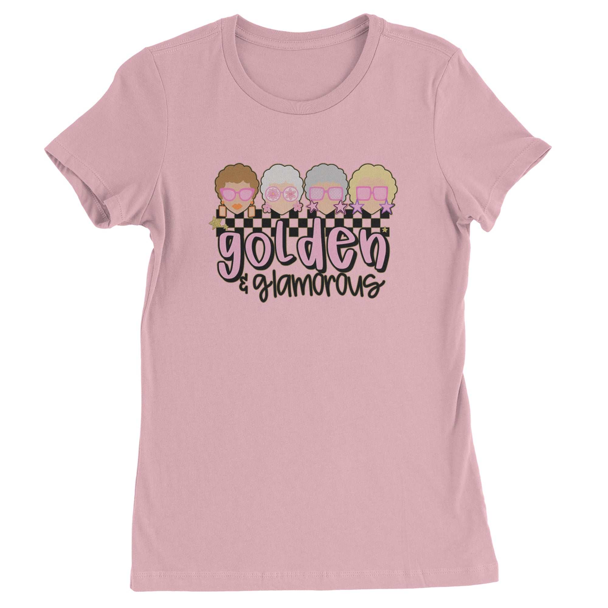 Golden And Glamorous Golden Girls Womens T-shirt Light Pink
