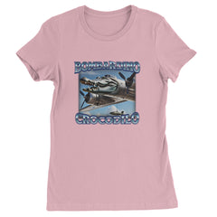 Bombardino Crocodilo Brainrot Womens T-shirt Light Pink