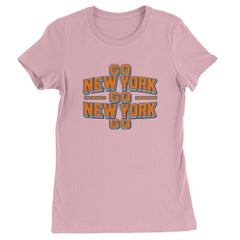 Go New York Go Basketball Womens T-shirt Light Pink