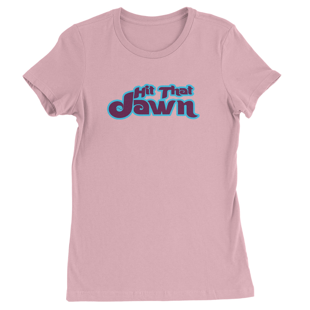 Hit That Jawn Philly Baseball graphic on Women's Heavyweight Cotton T-Shirt in Light Pink