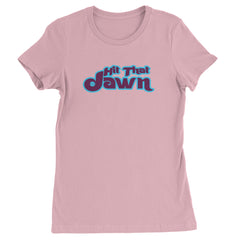 Hit That Jawn Philly Baseball graphic on Women's Heavyweight Cotton T-Shirt in Light Pink