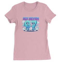 67 Six Seven Meme Kawaii Cloud Womens T-shirt Light Pink