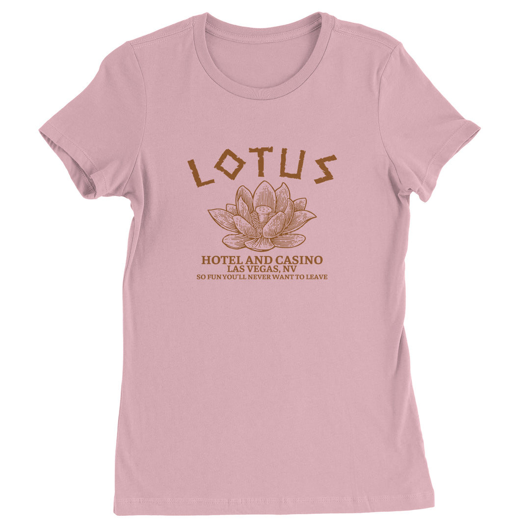Lotus Hotel and Casino Womens T-shirt Light Pink