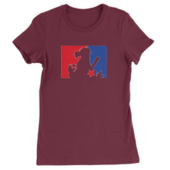 Philly Baseball Phan Womens T-shirt Maroon