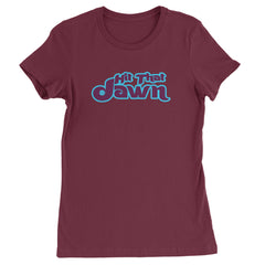 Hit That Jawn Philly Baseball graphic on Women's Heavyweight Cotton T-Shirt in Maroon