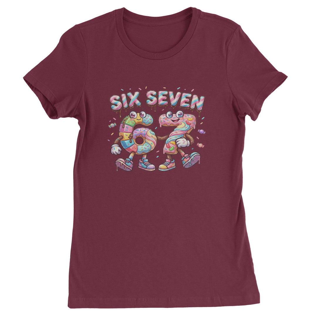 67 Candy Swirl Meme Womens T-shirt Maroon