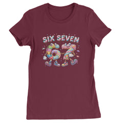 67 Candy Swirl Meme Womens T-shirt Maroon