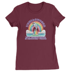 Undiagnosed But Something Is Definitely Wrong Womens T-shirt Maroon