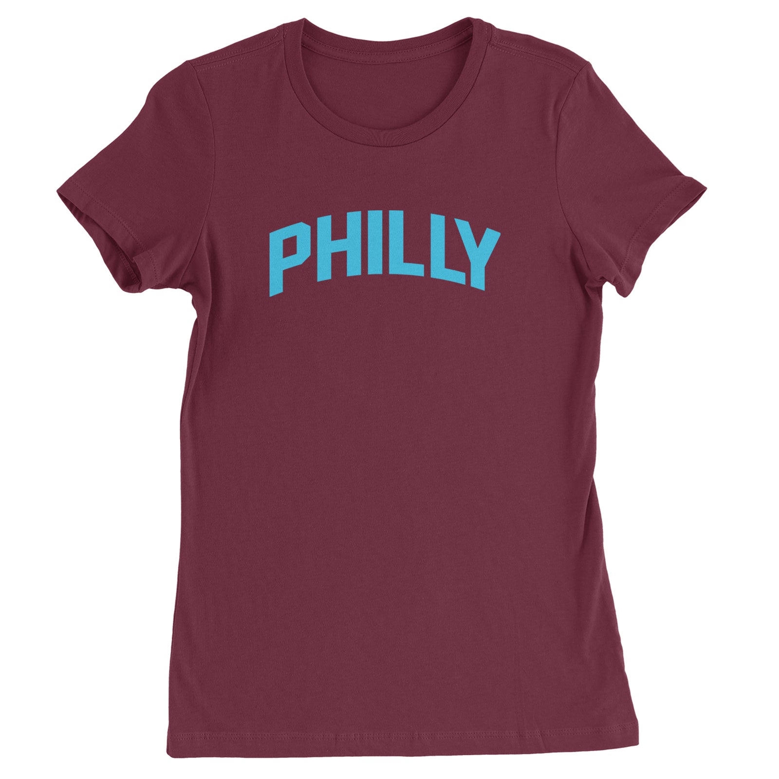 Philly Philadelphia Pride Womens T-shirt Maroon