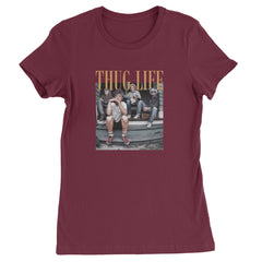 Golden Girls Thug Life Street Womens T-shirt Maroon