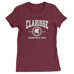 Clarisse Daughter of Ares Battle Ready Womens T-shirt Maroon