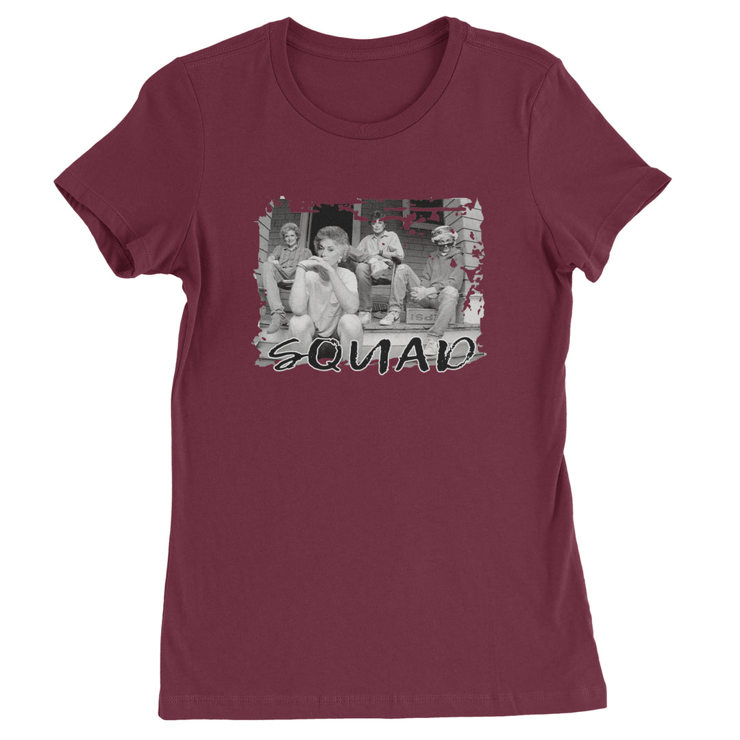 Squad Golden Girls Womens T-shirt Maroon