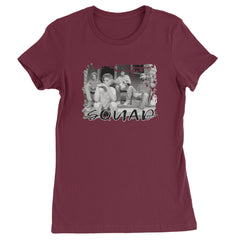 Squad Golden Girls Womens T-shirt Maroon