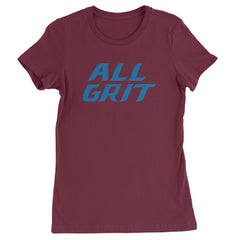 All Grit Detroit Football Womens T-shirt Maroon