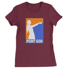 Point God Cunningham Basketball Pointing Meme  Womens T-shirt Maroon