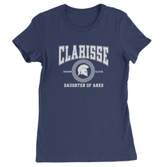 Clarisse Daughter of Ares Battle Ready Womens T-shirt Navy Blue