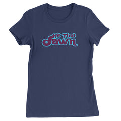Hit That Jawn Philly Baseball graphic on Women's Heavyweight Cotton T-Shirt in Navy Blue