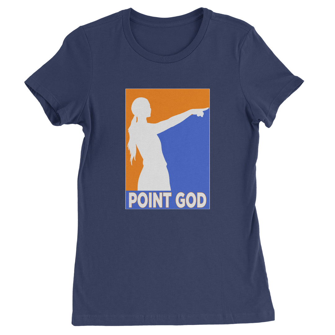 Point God Cunningham Basketball Pointing Meme  Womens T-shirt Navy Blue