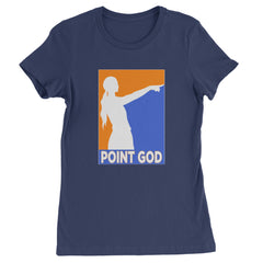 Point God Cunningham Basketball Pointing Meme  Womens T-shirt Navy Blue