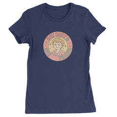 Eat Dirt And Die, Trash Golden Girls Womens T-shirt Navy Blue