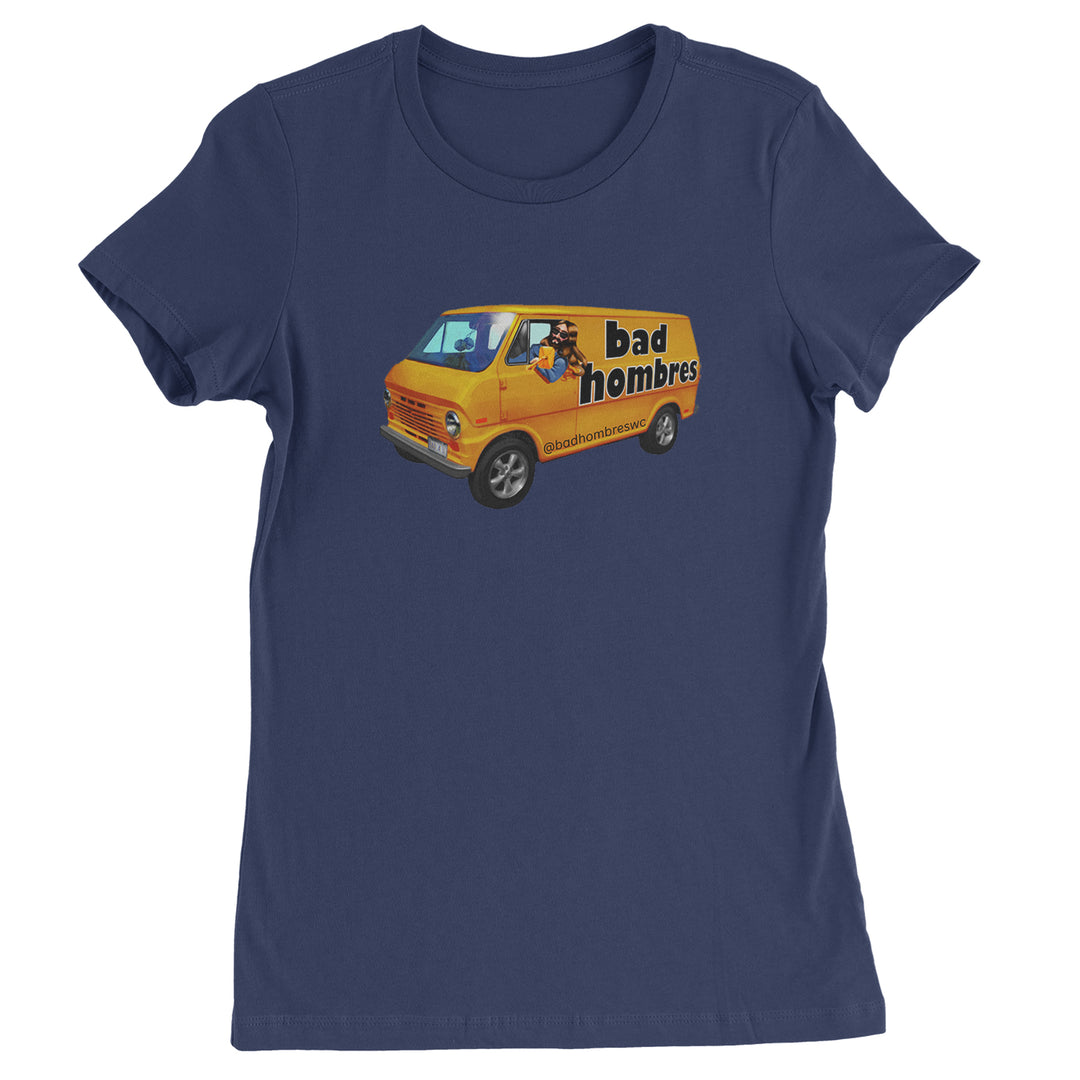 Bad Hombres Van West Chester Band Womens T-shirt Navy Blue