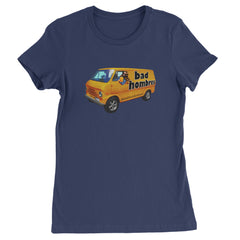 Bad Hombres Van West Chester Band Womens T-shirt Navy Blue