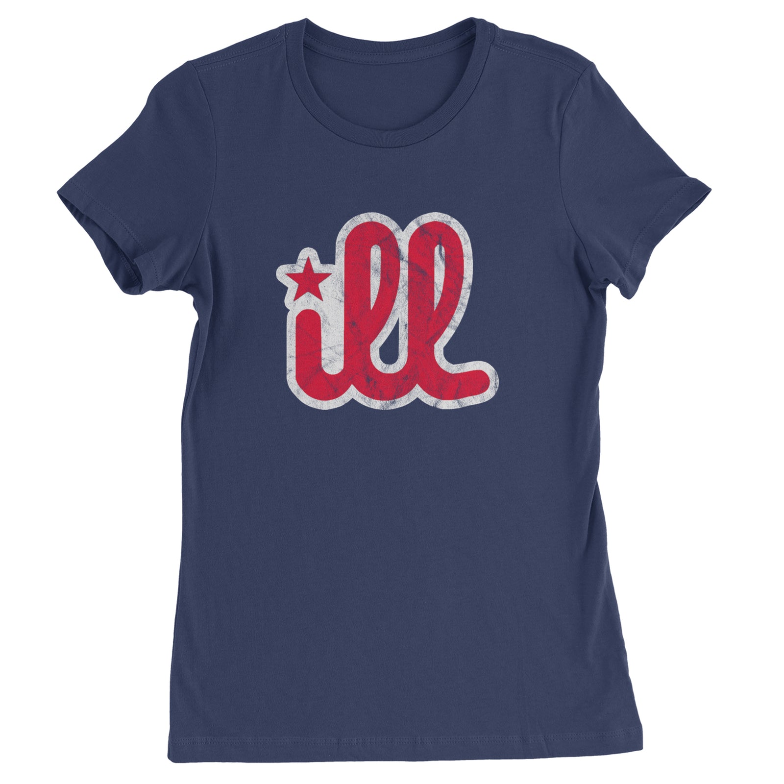 ILL Vintage It's A Philly Thing Womens T-shirt Navy Blue