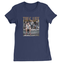 Golden Girls Thug Life Street Womens T-shirt Navy Blue