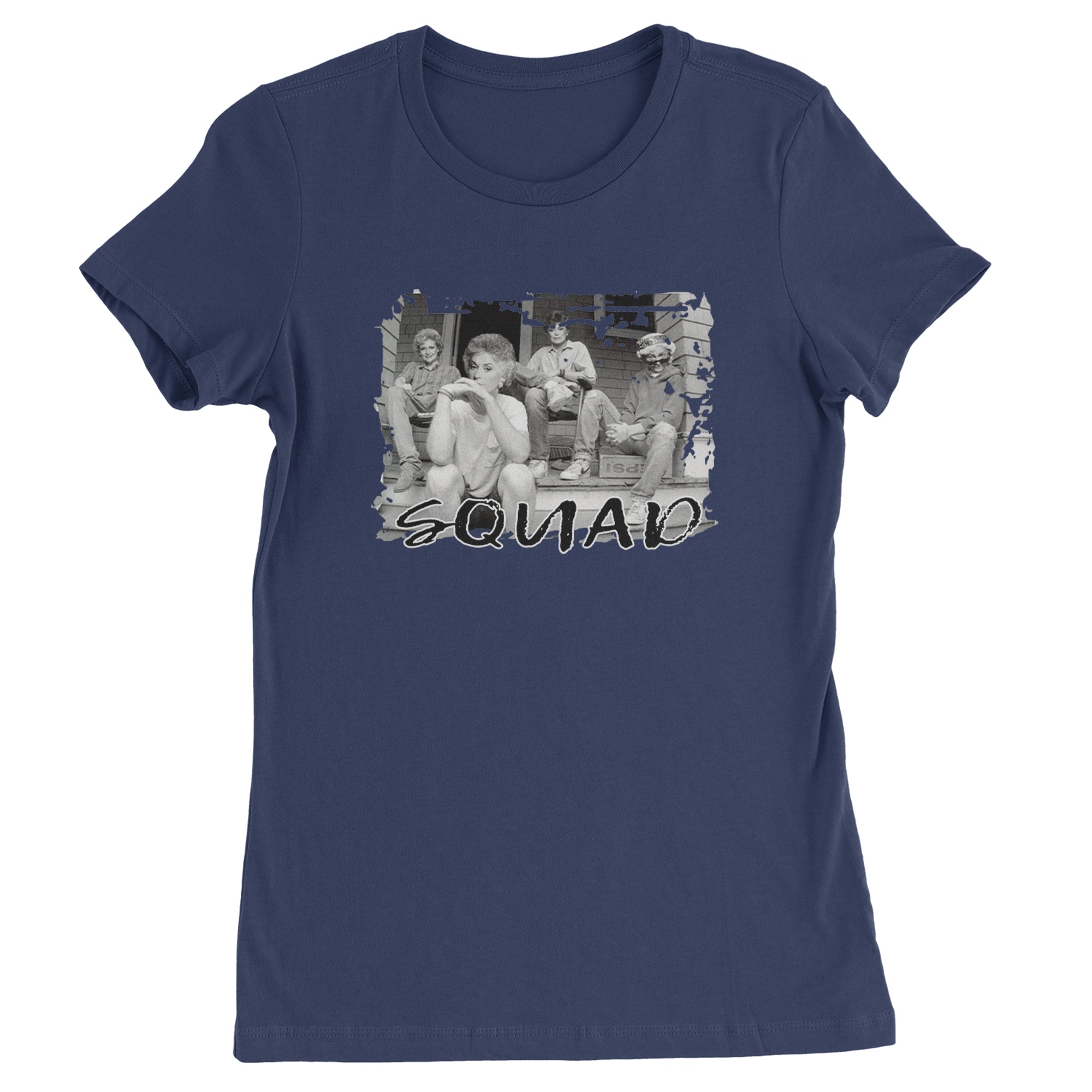 Squad Golden Girls Womens T-shirt Navy Blue
