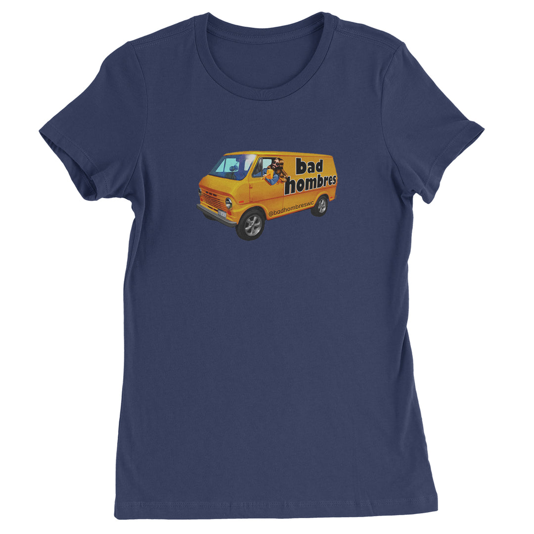 Bad Hombres Van West Chester Band Womens T-shirt Navy Blue
