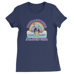 Undiagnosed But Something Is Definitely Wrong Womens T-shirt Navy Blue
