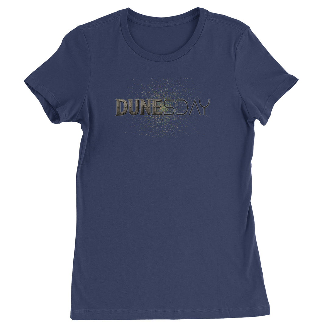 DunesDay Desert Apocolypse Womens T-shirt Navy Blue