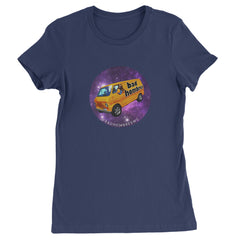 Bad Hombres Space West Chester Band Womens T-shirt Navy Blue