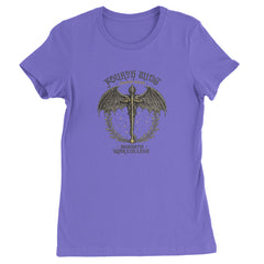 Fourth Wing Dragon Rider Vintage Basgiath War College Womens T-shirt Purple
