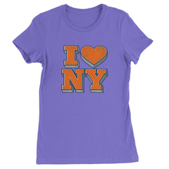 New York City Pride Heart Womens T-shirt Purple