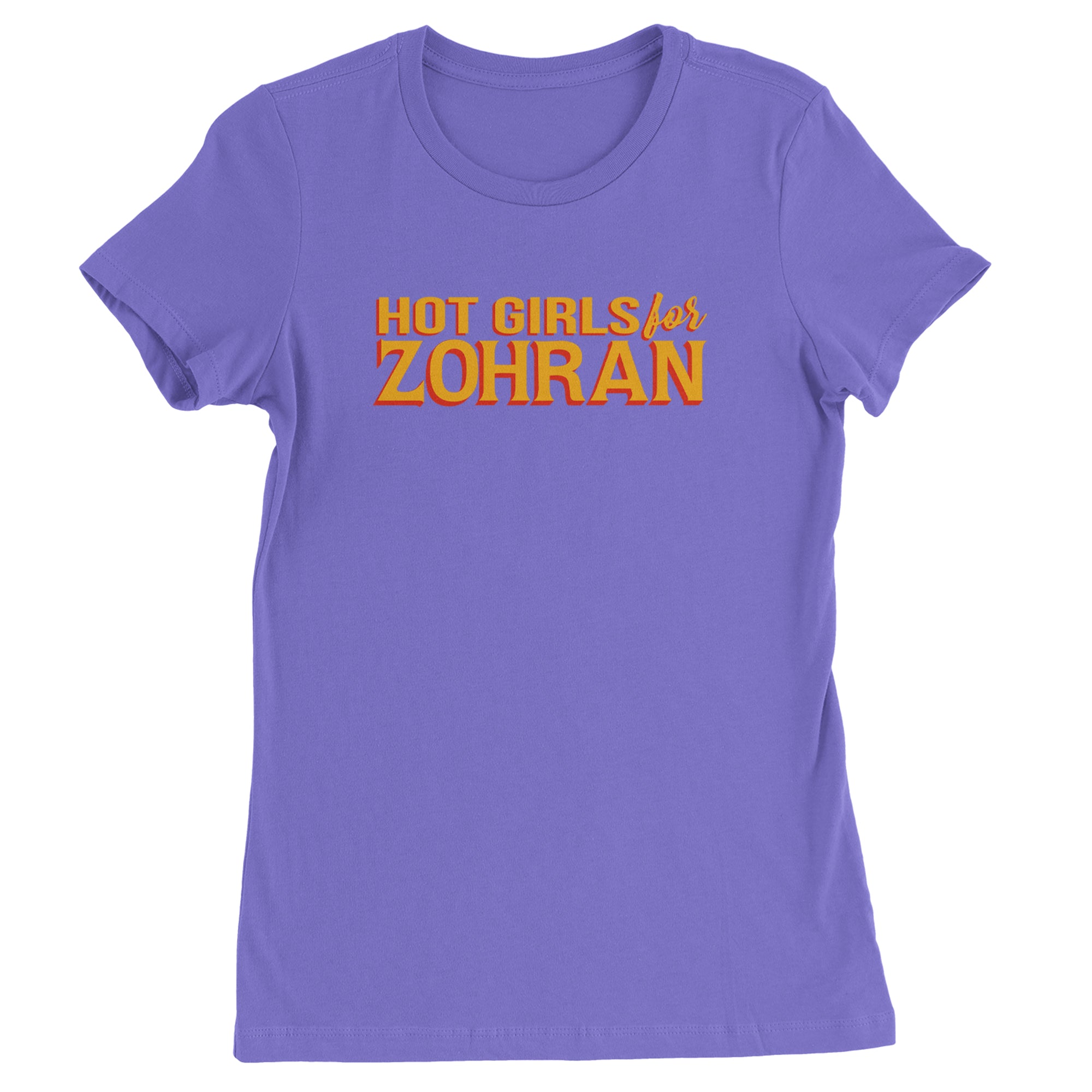Hot Girls for Zohran Meme Womens T-shirt Purple