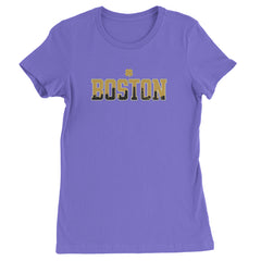 Boston City Pride Irish Womens T-shirt Purple