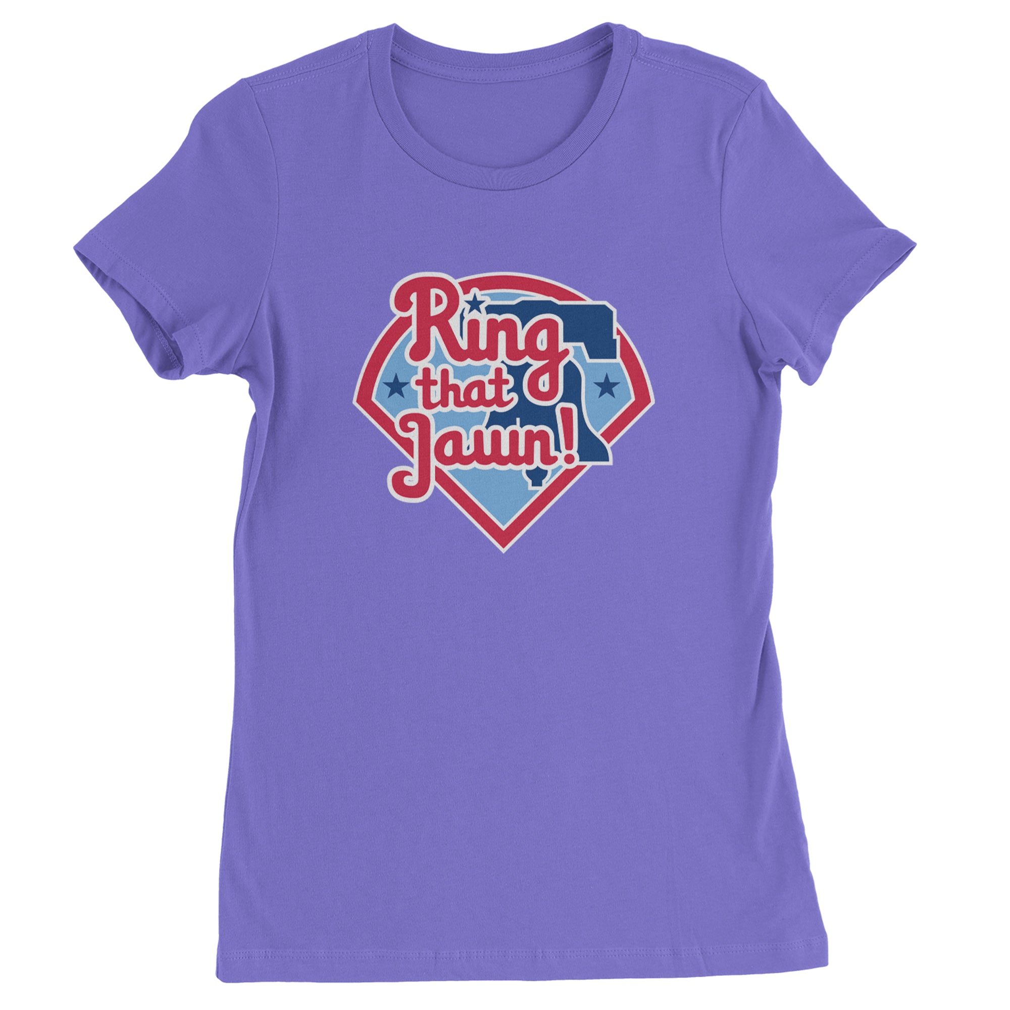 Ring That Jawn Philly Baseball Womens T-shirt Purple