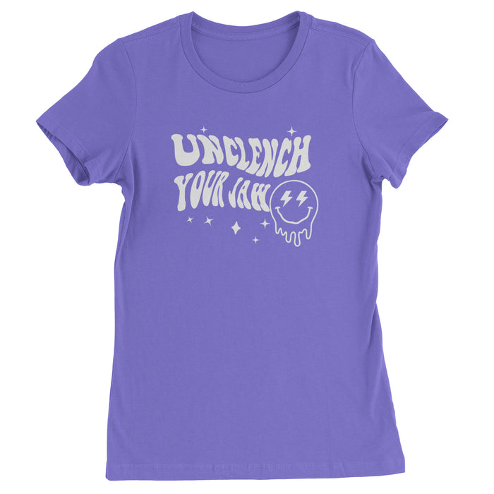Unclench Your Jaw Festival Rave EDM Womens T-shirt