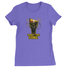 Hoist The Cone Pittsburgh Pride Womens T-shirt Purple